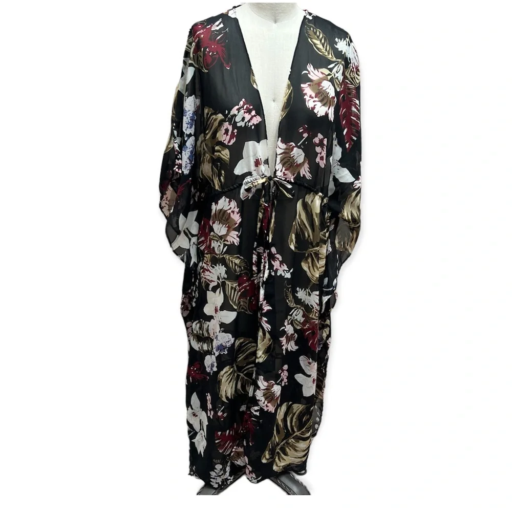 NWT Walter Baker Floral Tulum Caftan Coverup - Picture 3 of 8